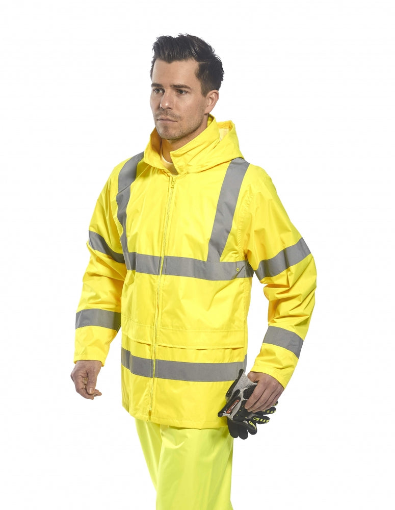 Class 3 High Visibility Short Trench Coat