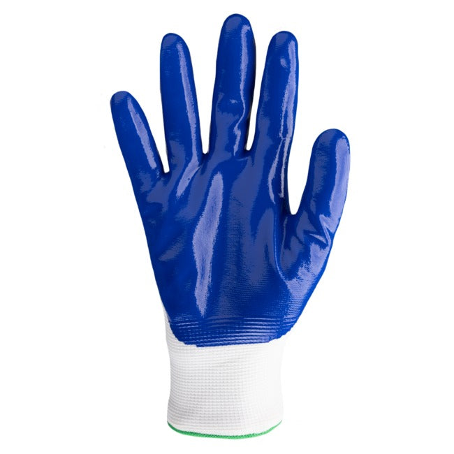 Guante 1040 Helix Nylon Recubrimiento de  Nitrilo Glossy Smooth Blue A1 G18